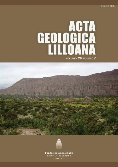 					Ver Acta Geológica Lilloana 26 (2) (2014)
				