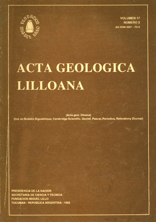 					Ver Acta Geológica Lilloana 17 (2) (1992)
				