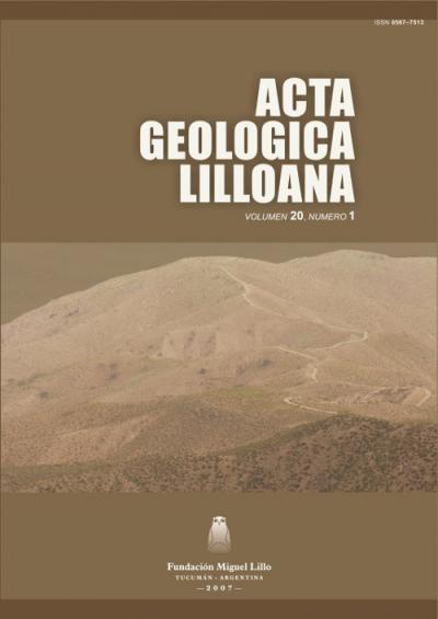 Tapa Acta Geológica Lilloana 20 (1) (2008)