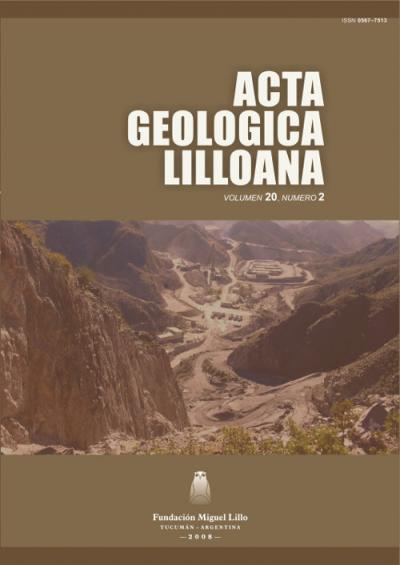 Tapa Acta Geológica Lilloana 20 (2) (2008)