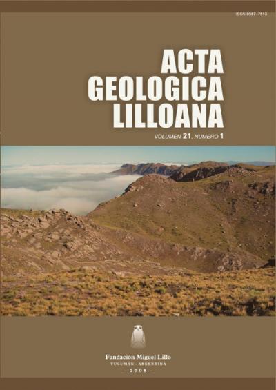 Tapa Acta Geológica Lilloana 21 (1) (2009)