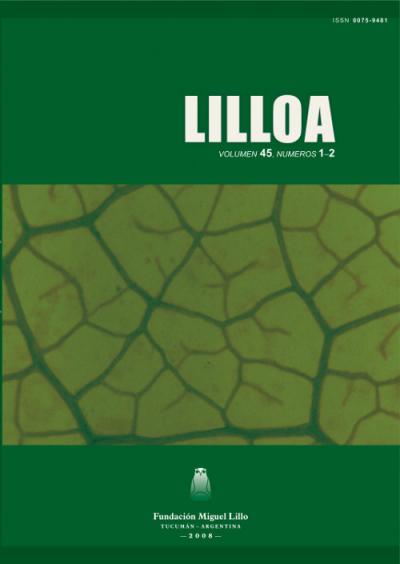 Tapa Lilloa 45 (1-2) (2008)