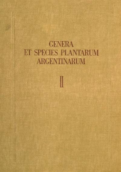 Genera et Species Plantarum (II) (1944)