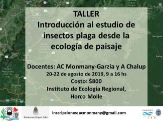 Taller: Introducción al estudio de insectos plaga desde la ecología de paisaje