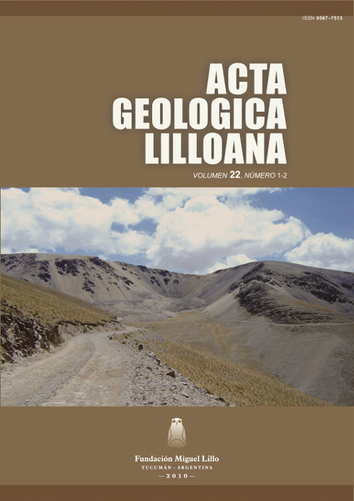 					Ver Acta Geológica Lilloana 22 (1-2) (2010)
				