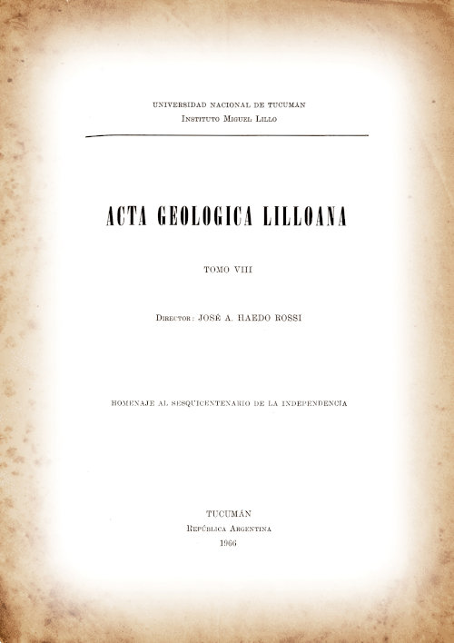 					Ver Acta Geológica Lilloana 8 (1966)
				