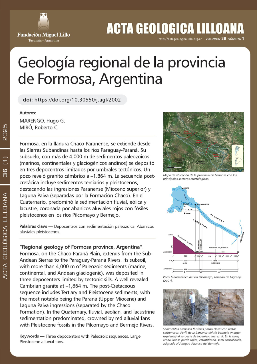 Geología regional de la provincia de Formosa, Argentina