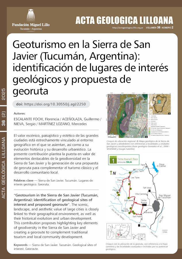 Geología de cercanías: el geoturismo como valor agregado para el gran San Miguel de Tucumán, Argentina