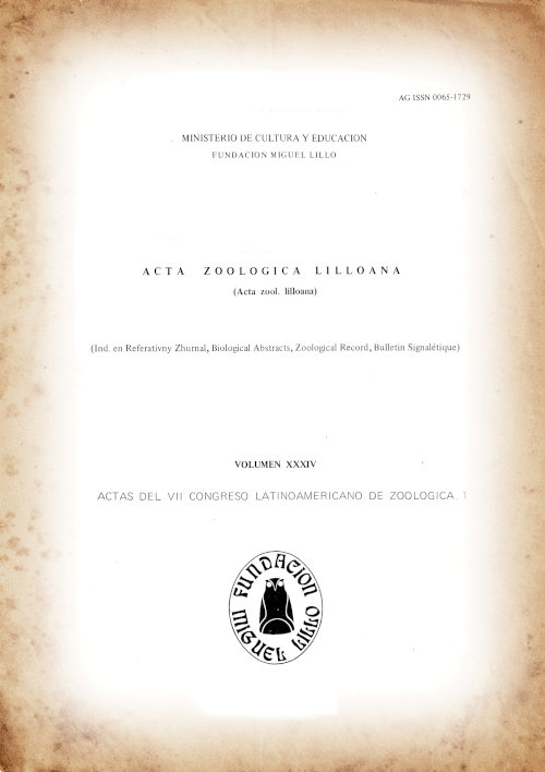 					Ver Acta Zoológica Lilloana 34 (1979)
				