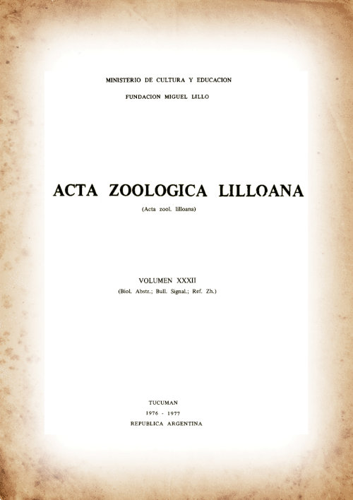 					Ver Acta Zoológica Lilloana 32 (1976-1977)
				