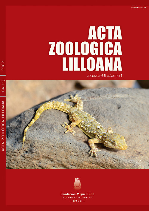 					Ver Acta Zoológica Lilloana 66 (1) (2022)
				