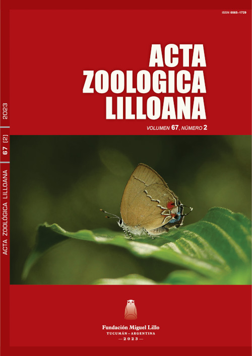 					Ver Acta Zoológica Lilloana 67 (2) (2023)
				