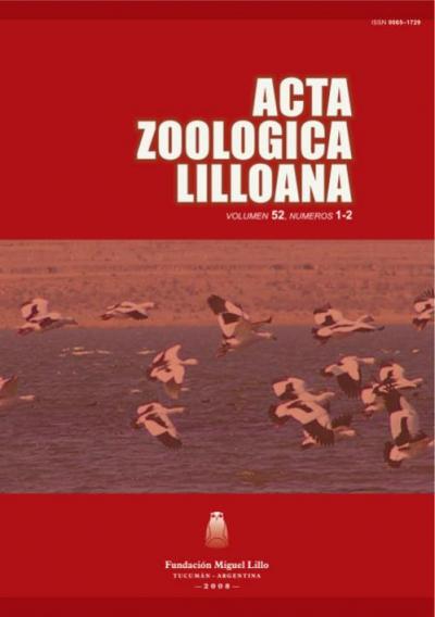					Ver Acta Zoológica Lilloana 52 (1-2) (2008)
				