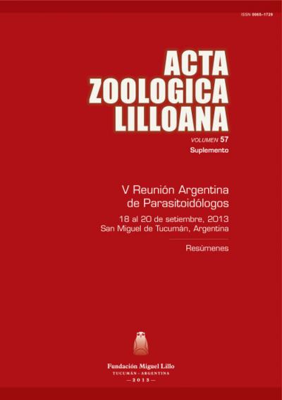 					Ver Acta Zoológica Lilloana 57 Suplemento (2013)
				