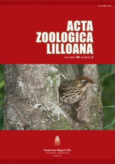 					Ver Acta Zoológica Lilloana 58 (2) (2014)
				