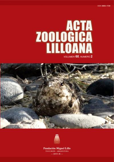 					Ver Acta Zoológica Lilloana 60 (2) (2016)
				