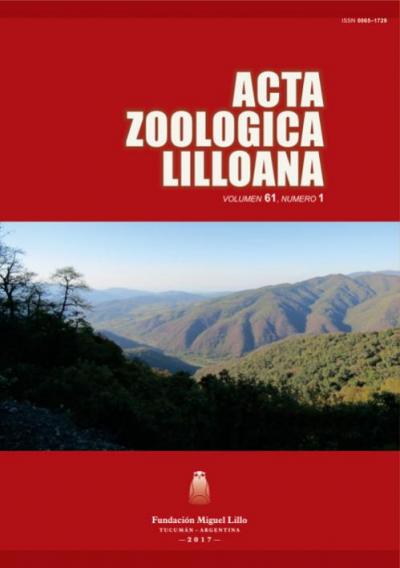					Ver Acta Zoológica Lilloana 61 (1) (2017)
				