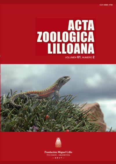 					Ver Acta Zoológica Lilloana 61 (2) (2017)
				