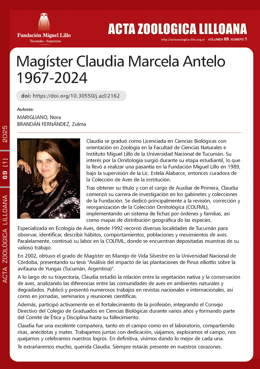 Magíster Claudia Marcela Antelo 1967–2024
