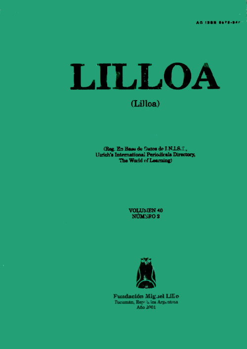 					Ver Lilloa 40 (2) (2001)
				
