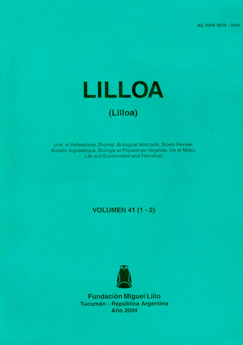					Ver Lilloa 41 (1-2) (2004)
				