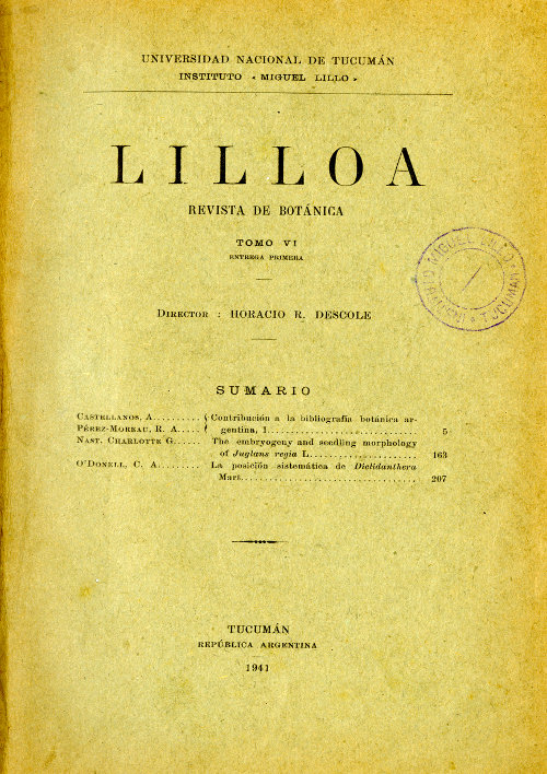 Lilloa 6 (1-2) (1941)
