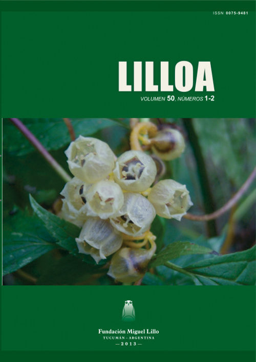 					Ver Lilloa 50 (2) (2013)
				