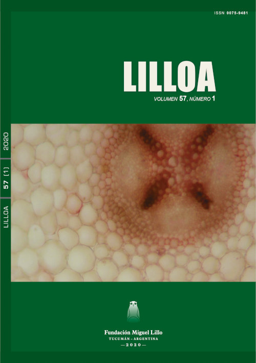 Lilloa 57 (1) (2020) de Fundación Miguel Lillo