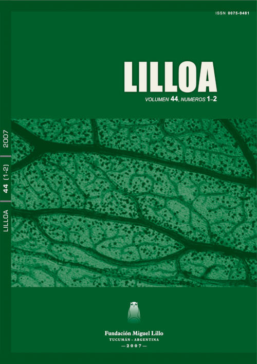 					Ver Lilloa 44 (1-2) (2007)
				