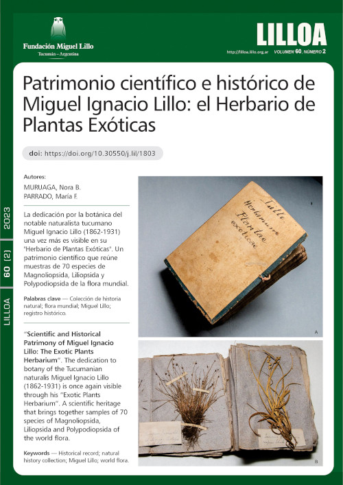 Patrimonio científico e histórico de Miguel Ignacio Lillo: el Herbario de Plantas Exóticas