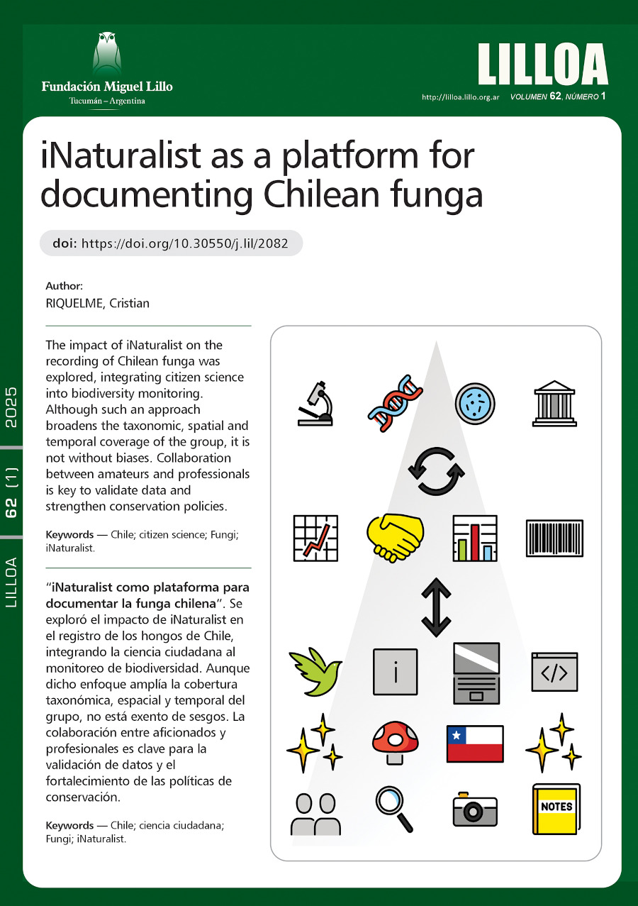  iNaturalist como plataforma para documentar la funga chilena