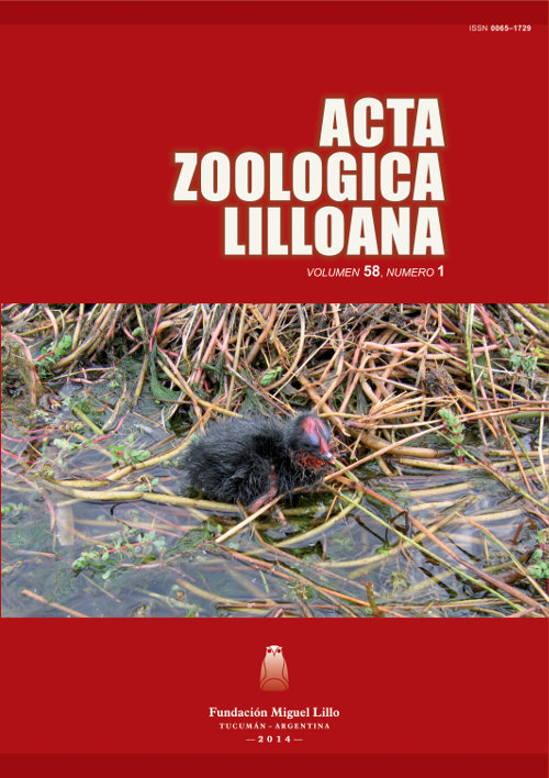 Tapa Acta Zoológica Lilloana 58 (1) (2014)