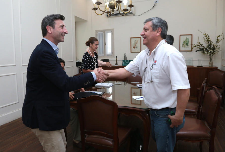 Pablo Holgado, Director Ejecutivo de FML y el Ing. Aldo Arroyo (INTA). (2018, Fundación Miguel LIllo, J. Araóz)