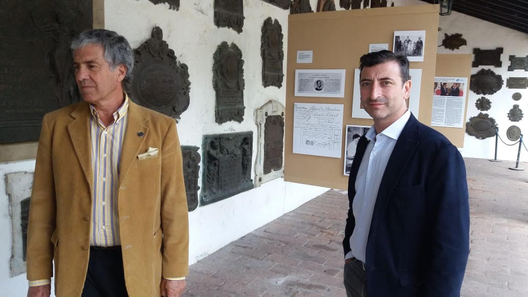 120 años, Argentina-Japón en la Casa Histórica de Tucumán. José Frías Silva, Pte. de Fundación Miguel (izquierda) y Pablo Holgado, Director Ejecutivo. (2018, R. Carranza)