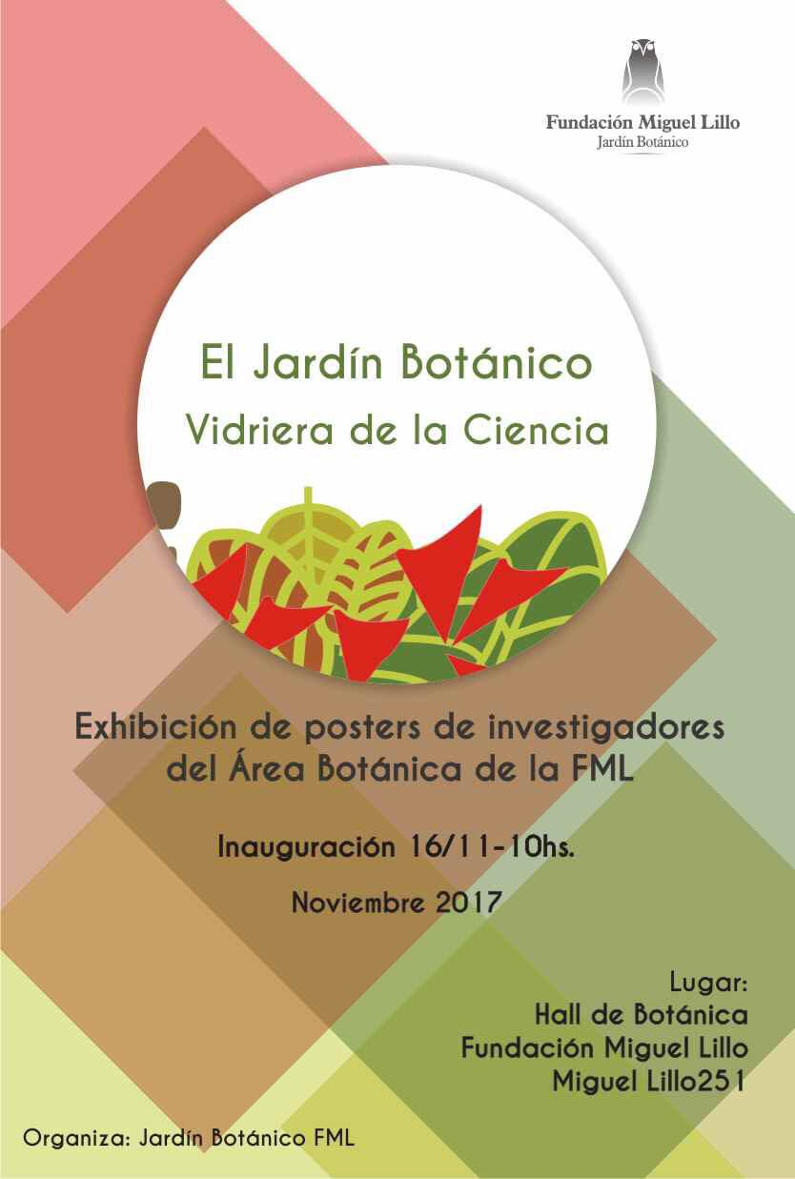 Exhibición de pósters de investigadores de BOTÁNICA