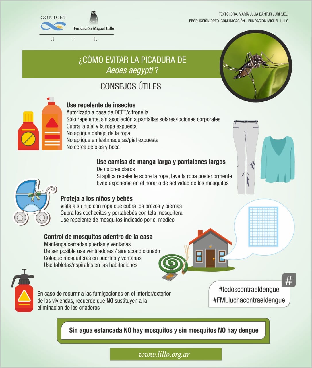 Evitar picaduras Aedes aegypti