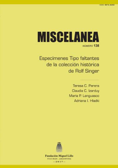 Portada Miscelanea 138 (2017)