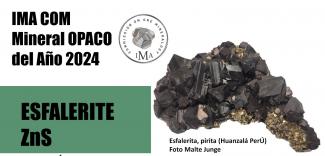 Esfalerita nombrada mineral del año 2024